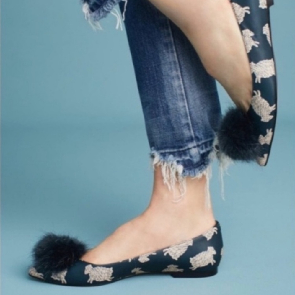 Sam Edleman Raddie Pointed Toe with PomPom - Picture 1 of 16